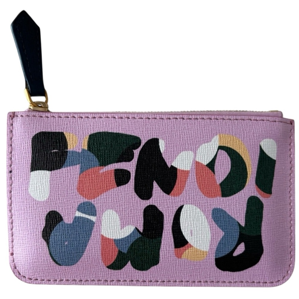 Fendi NWT Full inclusion Vitello Elite signature Roma Key Case 5 1/4 x 3 1/4 COA